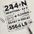 2449 n to lbs